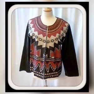 DG2 Size 1X Tribal Style Design Jacket